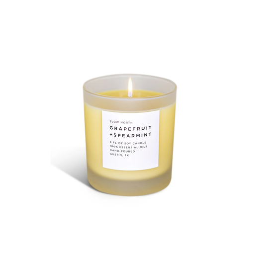 Grapefruit + Spearmint Candle - 8 oz.