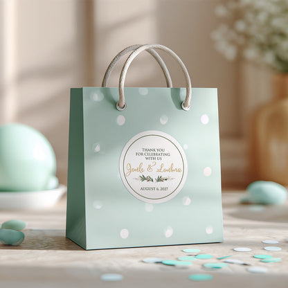 Greenery Favor Stickers