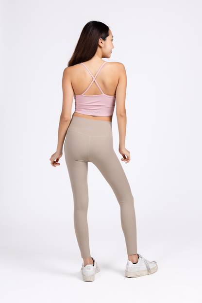 Halter Neck Padded Sports Bra Top for Women – Light Support