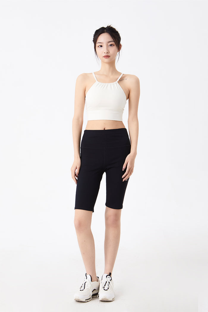 Halter Neck Padded Top Sports Bra for Women – Light Support