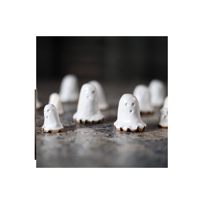 Handmade Tiny Ceramic Ghost
