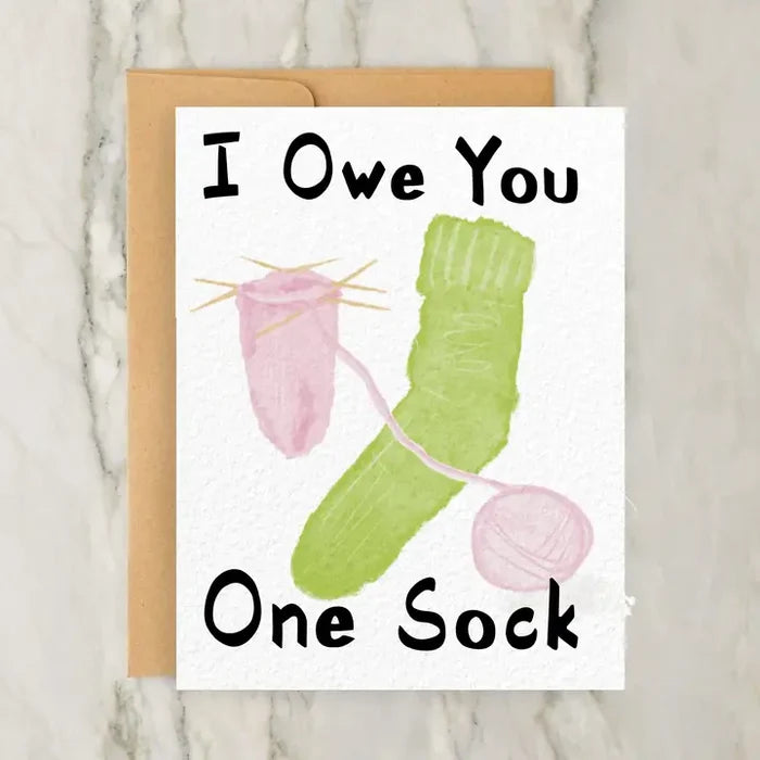I Owe You One Sock