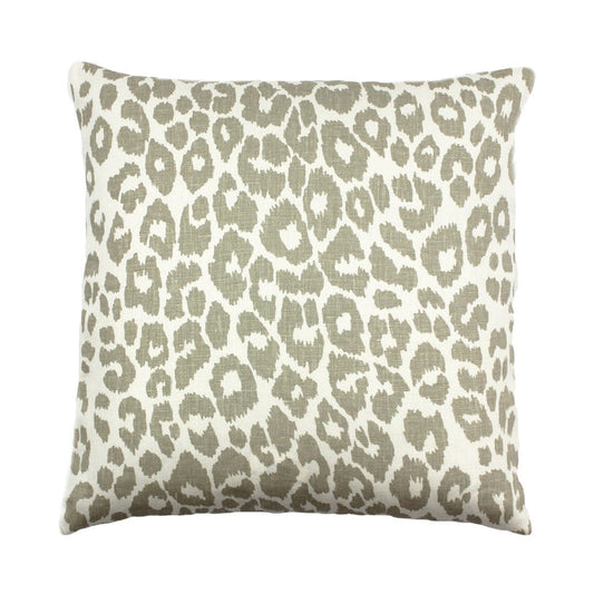 Iconic Leopard in Linen by Schumacher Pillow