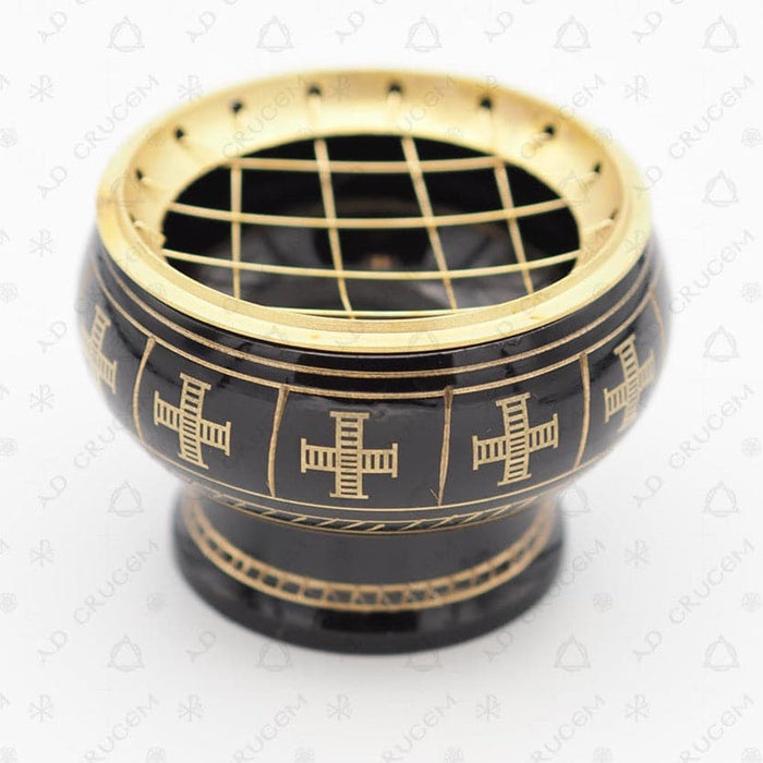Incense Burner - Cross Pattern Small
