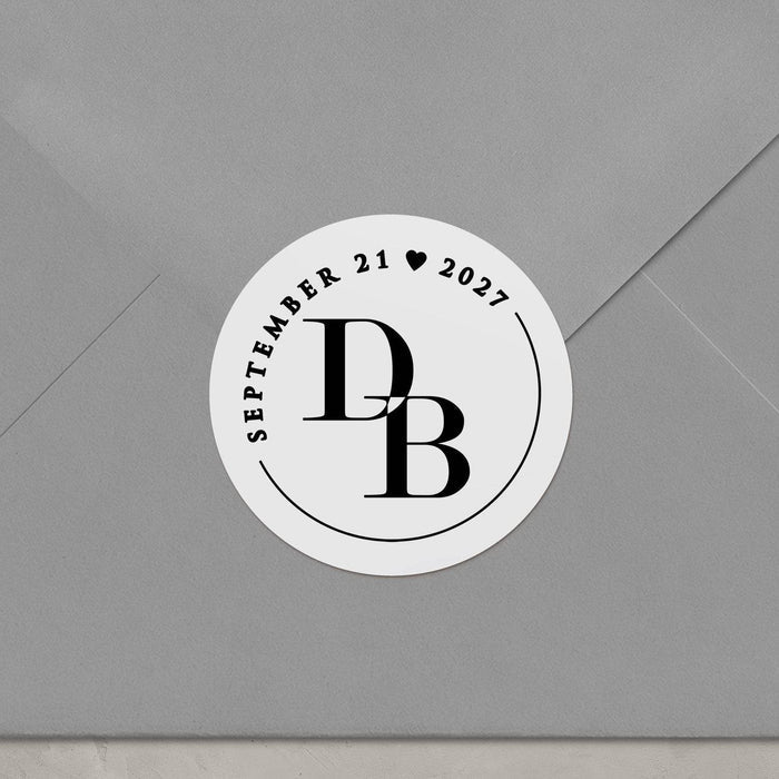 Intertwined Monograms Sticker - XOXOKristen