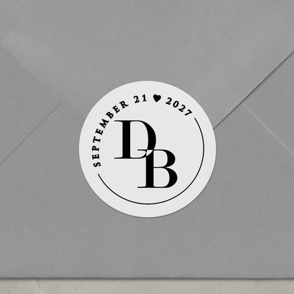 Intertwined Monograms Sticker - XOXOKristen