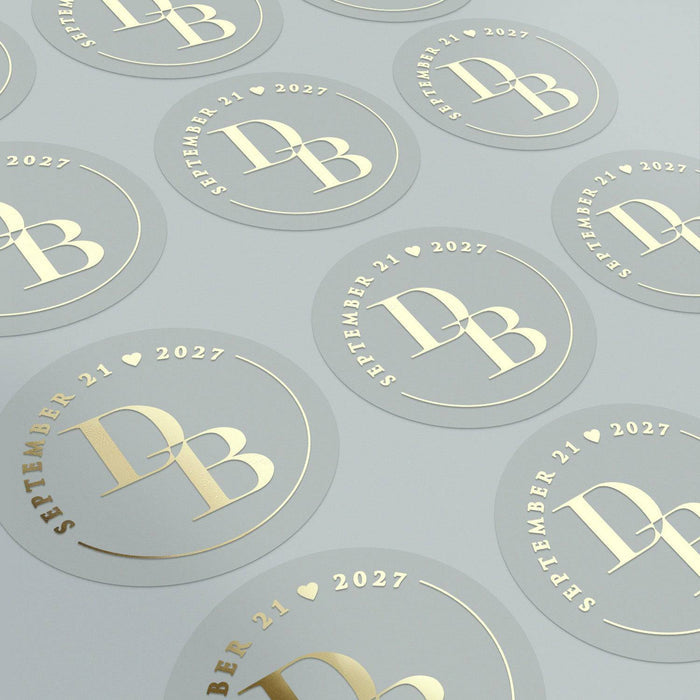 Intertwined Monograms Sticker - XOXOKristen
