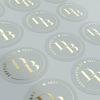 Intertwined Monograms Sticker - XOXOKristen