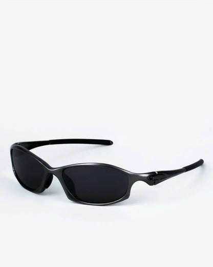 Black Mirrored Polarized Lenses / Carbon Frame