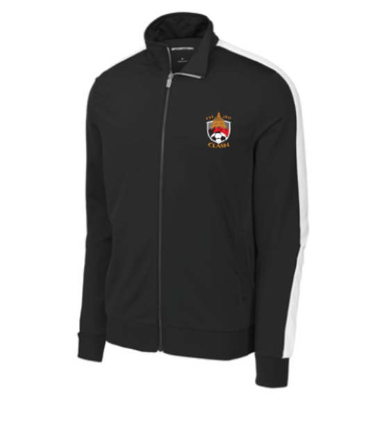 JST94-Sport-Tek ® Tricot Sleeve Stripe Track Jacket-Clash