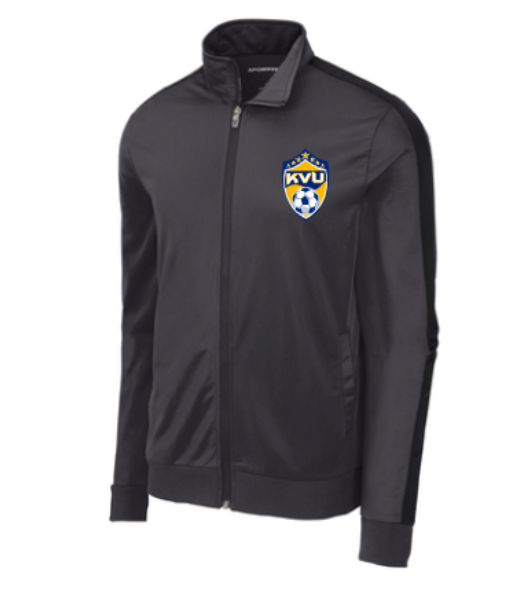 JST94-Sport-Tek ® Tricot Sleeve Stripe Track Jacket-KVU