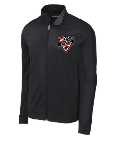 JST94-Sport-Tek ® Tricot Sleeve Stripe Track Jacket-WVFC