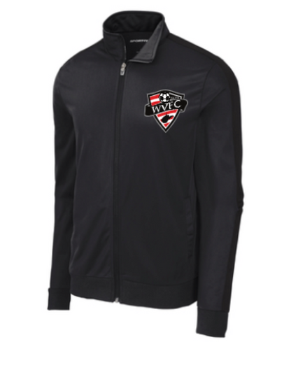 JST94-Sport-Tek ® Tricot Sleeve Stripe Track Jacket-WVFC