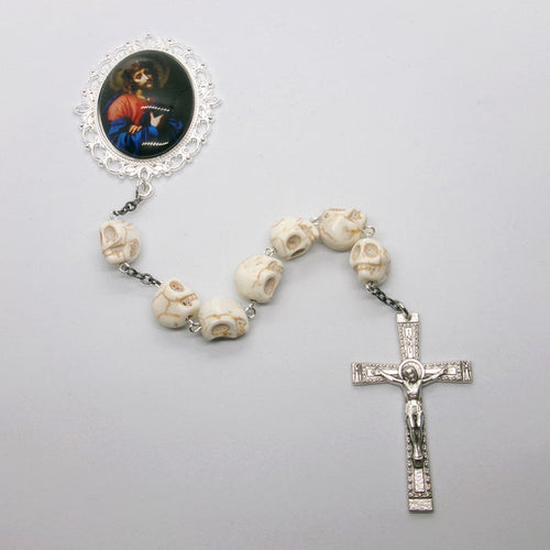 Kelly's White Skull "Passion" Chaplet