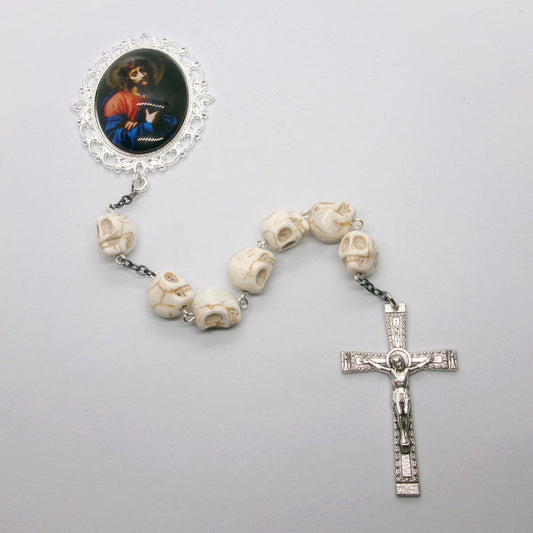 Kelly's White Skull "Passion" Chaplet
