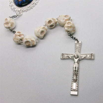 Kelly's White Skull "Passion" Chaplet