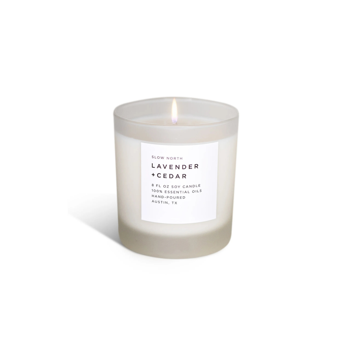 Lavender + Cedar Candle - 8 oz