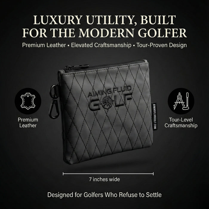 Leather Golf Utility Pouch – Premium Leather