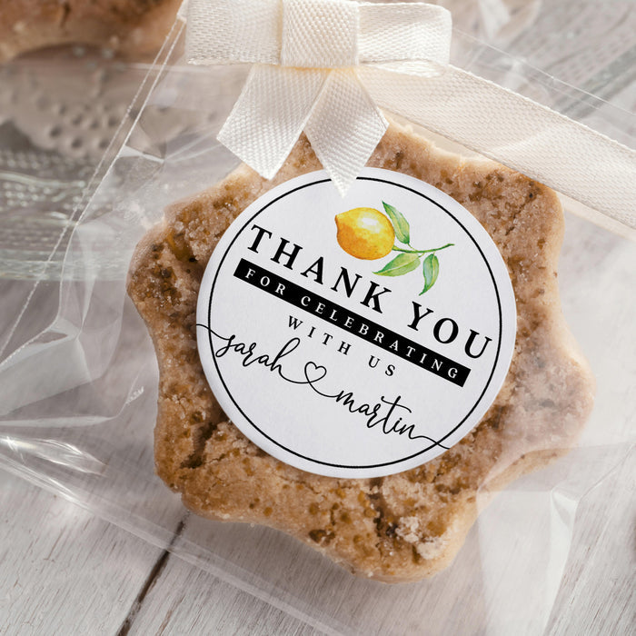 Lemon Thank you Stickers