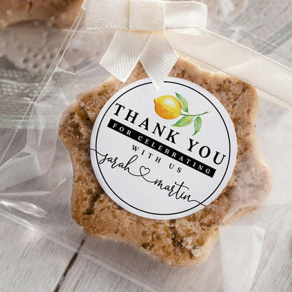 Lemon Thank you Stickers