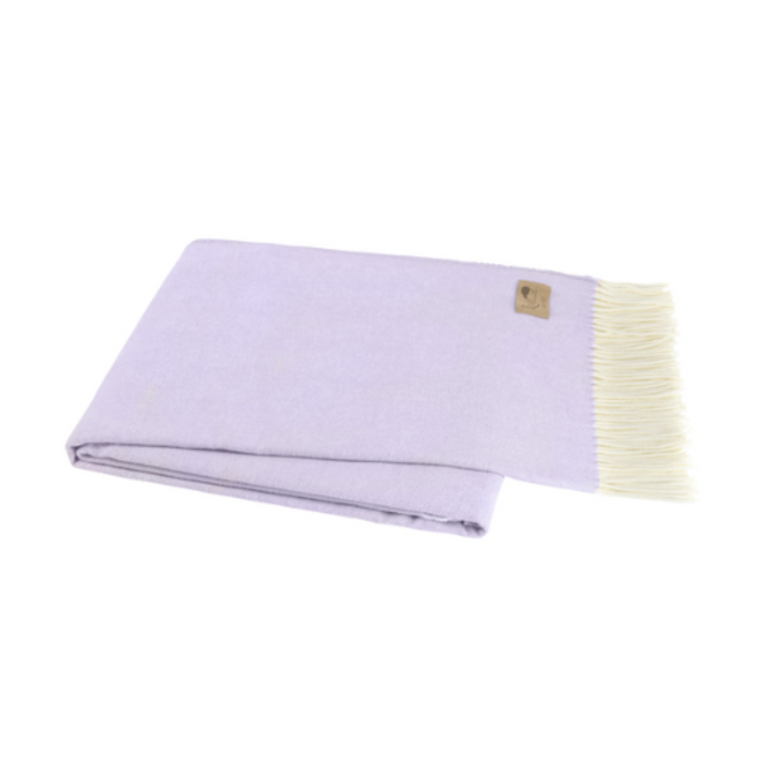 Lilac Herringbone Throw