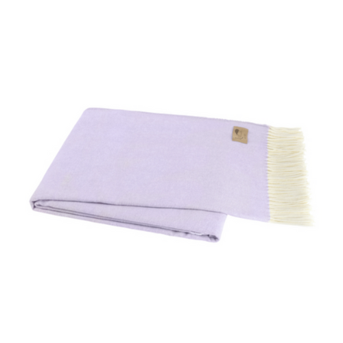Lilac Herringbone Throw