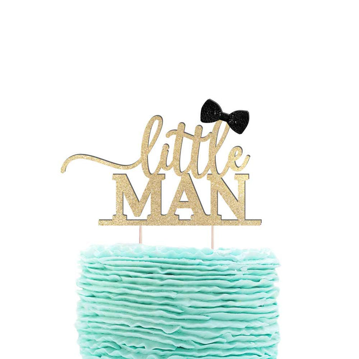 Little Man with Bow Tie Cake Topper - XOXOKristen
