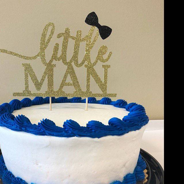 Little Man with Bow Tie Cake Topper - XOXOKristen