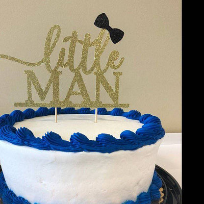 Little Man with Bow Tie Cake Topper - XOXOKristen