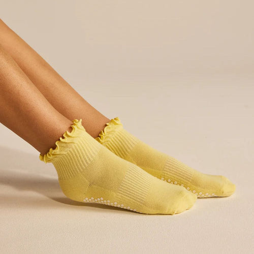 Lucky Honey Women's Ruffle Grip Socks