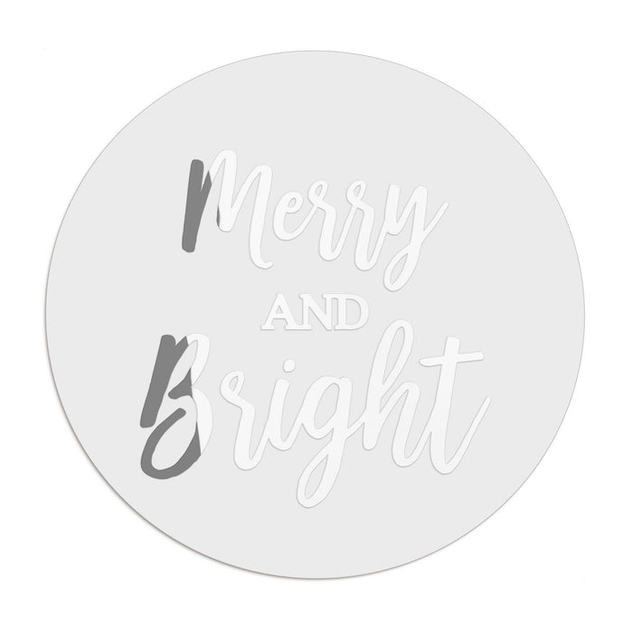 1.25" - 12 Labels / Silver Foil