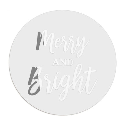 1.25" - 12 Labels / Silver Foil