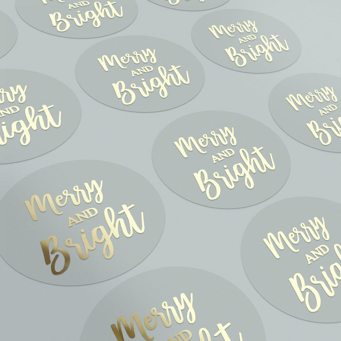 Merry and Bright Christmas Stickers - XOXOKristen