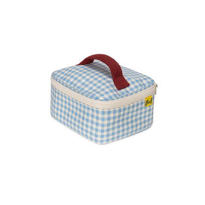 Mini Zip Cube - Gingham Sky