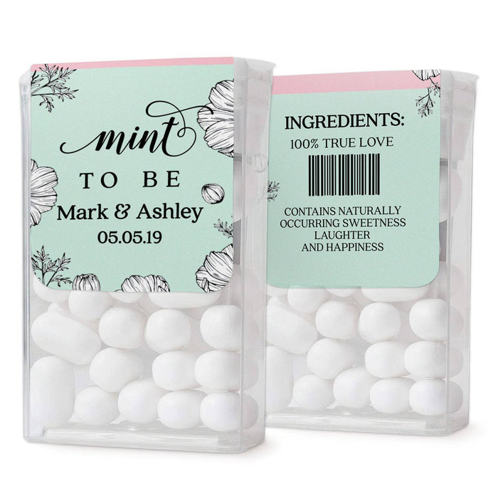 Mint and Pink Tic Tac Labels - XOXOKristen