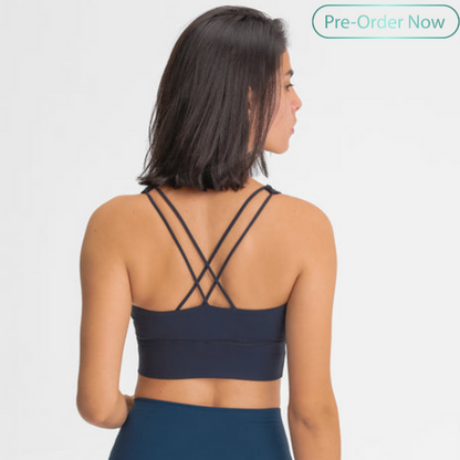 Mint Blue Glamour Sports Bra for Women