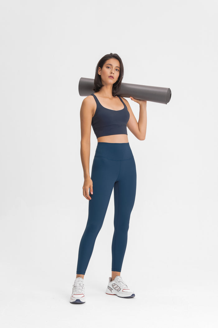 Mint Blue Glamour Sports Bra for Women