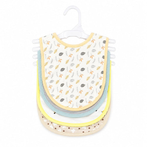 Pack of 5 Infant Bibs - Skin - Leaves