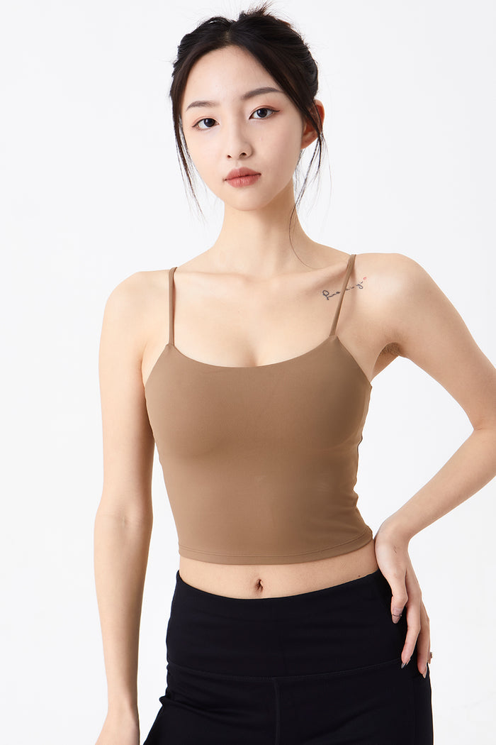 Padded Cami Top Sports Bra for Women – Light Support