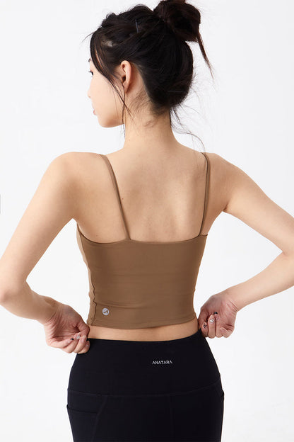 Padded Cami Top Sports Bra for Women – Light Support