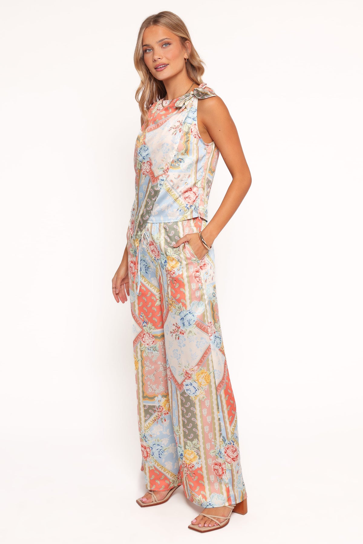 Charly Wide Leg Pant - Bel Air Rose