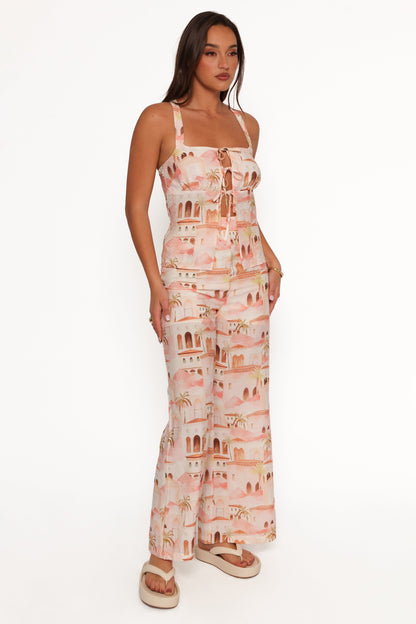 Devina Pants - Tan Print