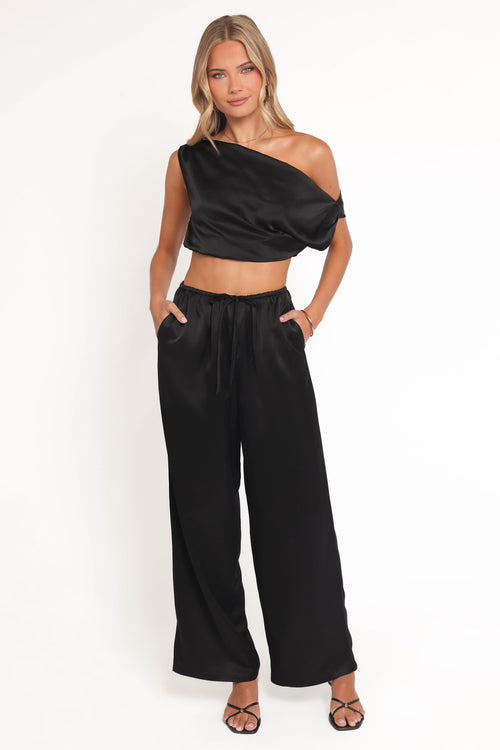 India Pant Set - Black