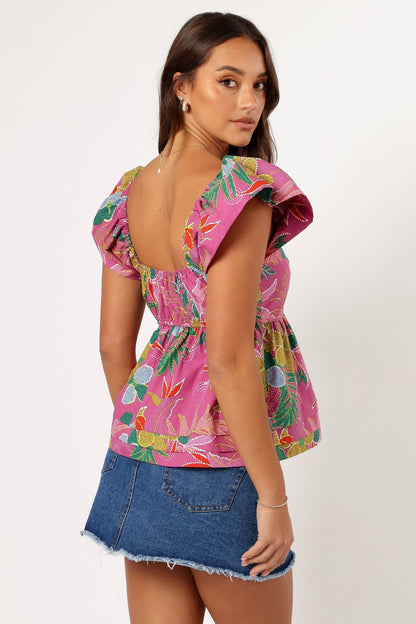 Annalise Top - Pearly Purple
