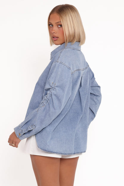 Antonella Denim Shirt - Denim Blue