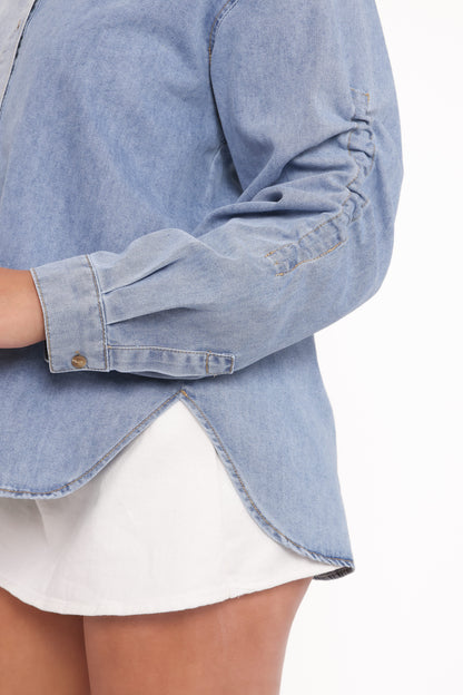 Antonella Denim Shirt - Denim Blue