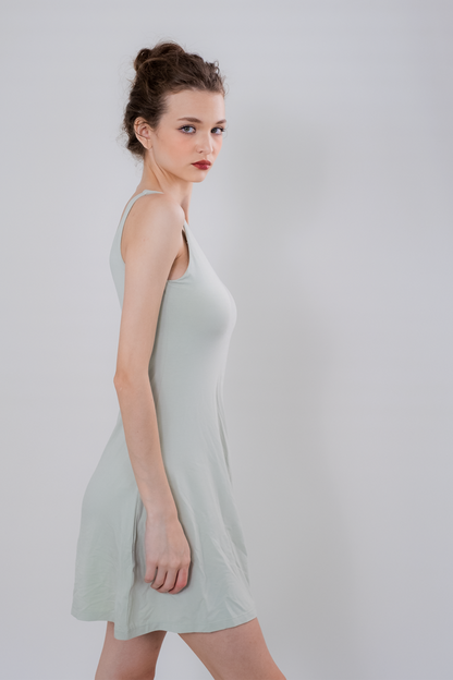 Rib Tank Mini Active Dress for Women – Ready Stock