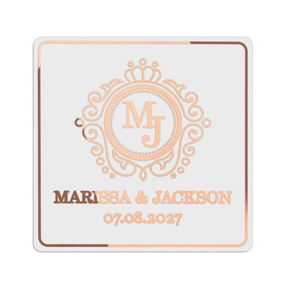 Romantic Frame Clear Wedding Sticker