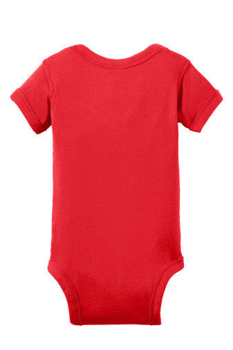 RS4400 -Rabbit Skins™ Infant Short Sleeve Baby Rib Bodysuit-Clash