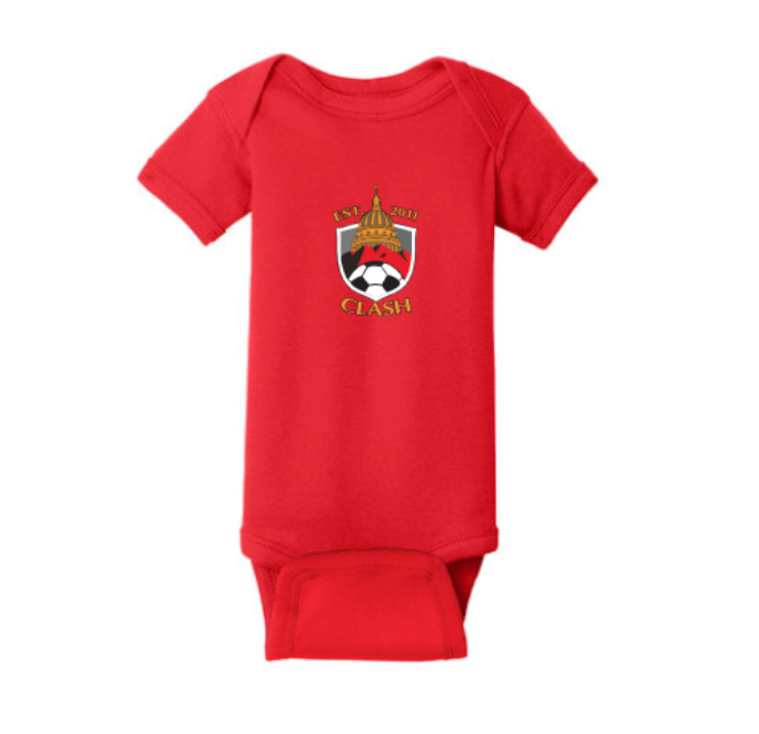 RS4400 -Rabbit Skins™ Infant Short Sleeve Baby Rib Bodysuit-Clash